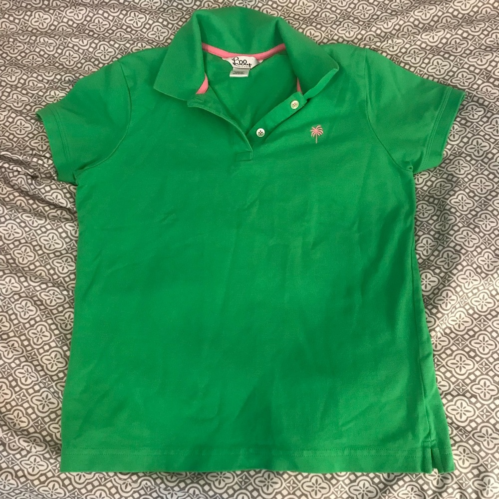 Green Lilly Polo Tee